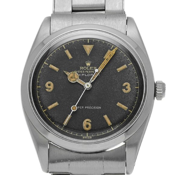 ROLEX Explorer 1 Ref.5504 Antique 5504 37-(6 digits, around 1957/1958) Black... - Picture 5 of 5